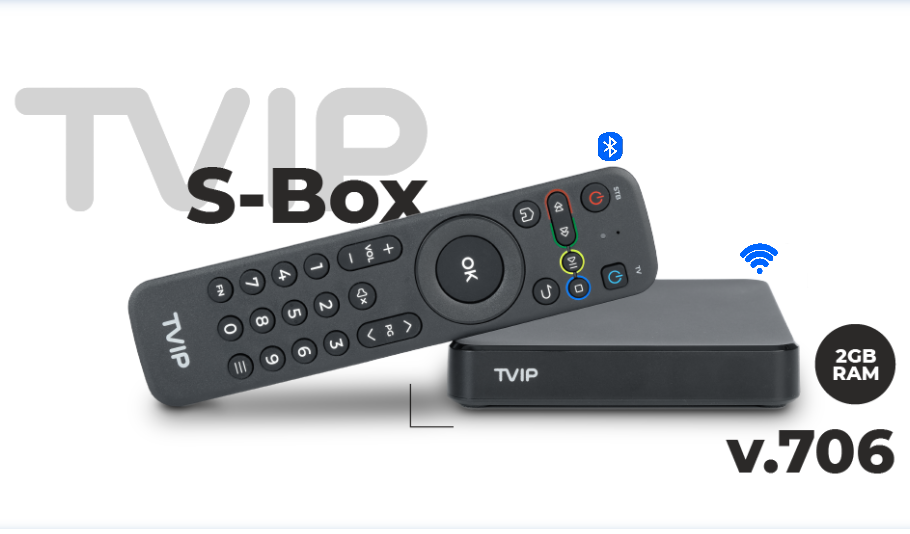 ТВ приставка TVIP S-Box v.706 с Wi-Fi / Bluetooth